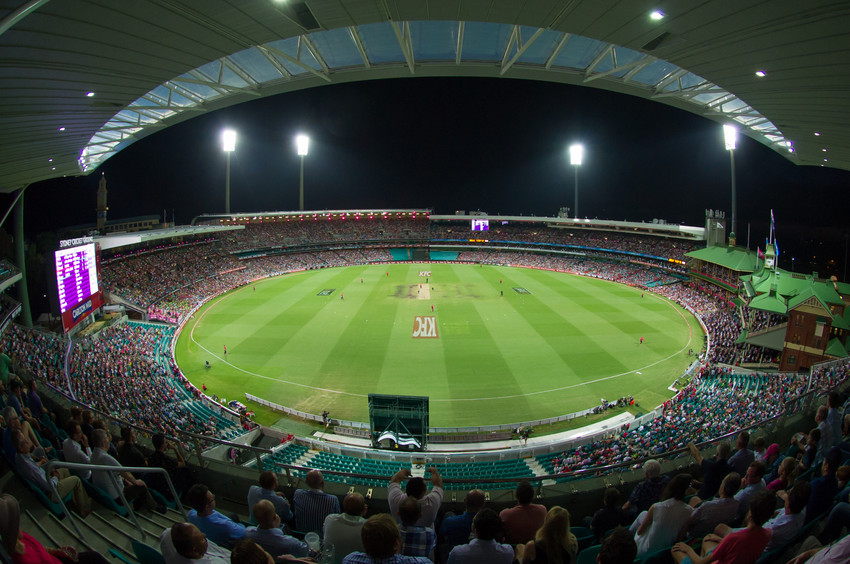 Cricket at the SCG under lights