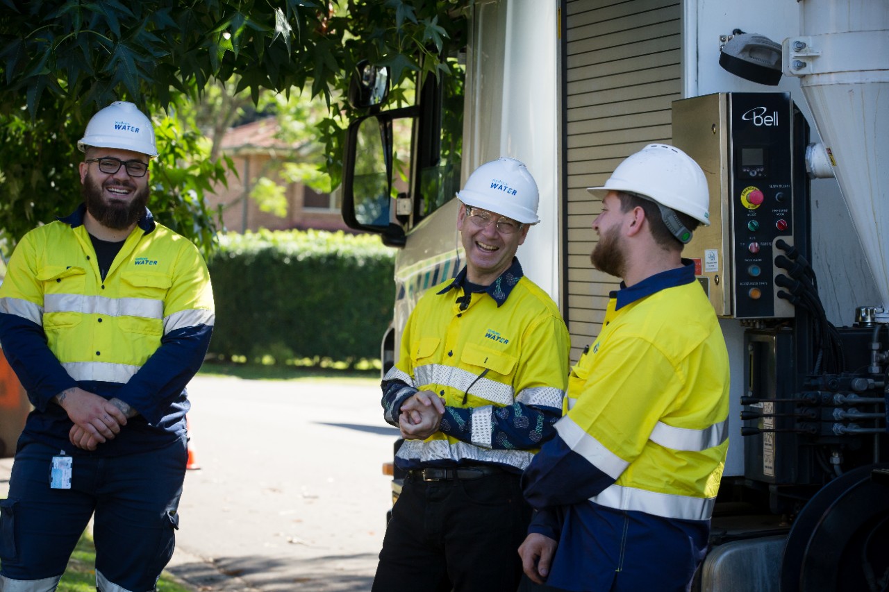 Managing director Roch in the field