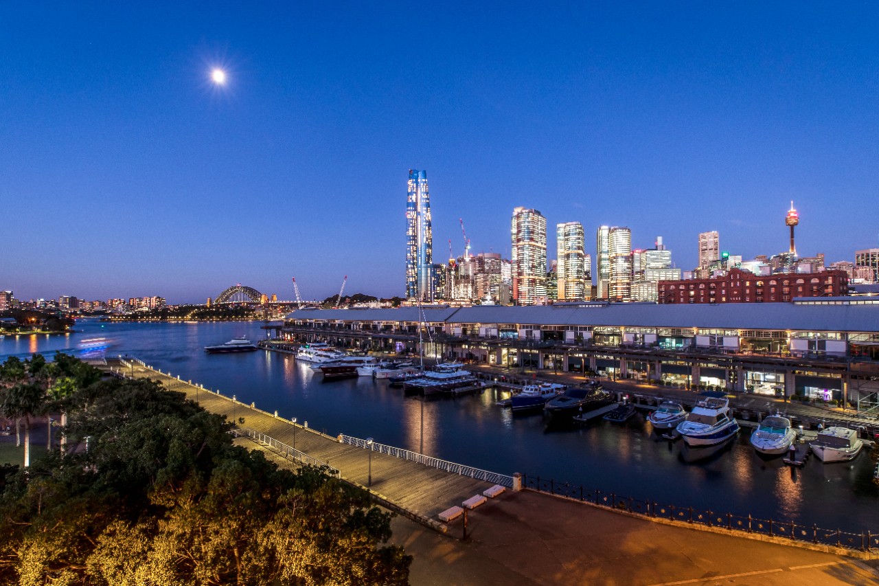 SYDNEY WATER; photos of the Jones Bay Wharf in Pyrmont.