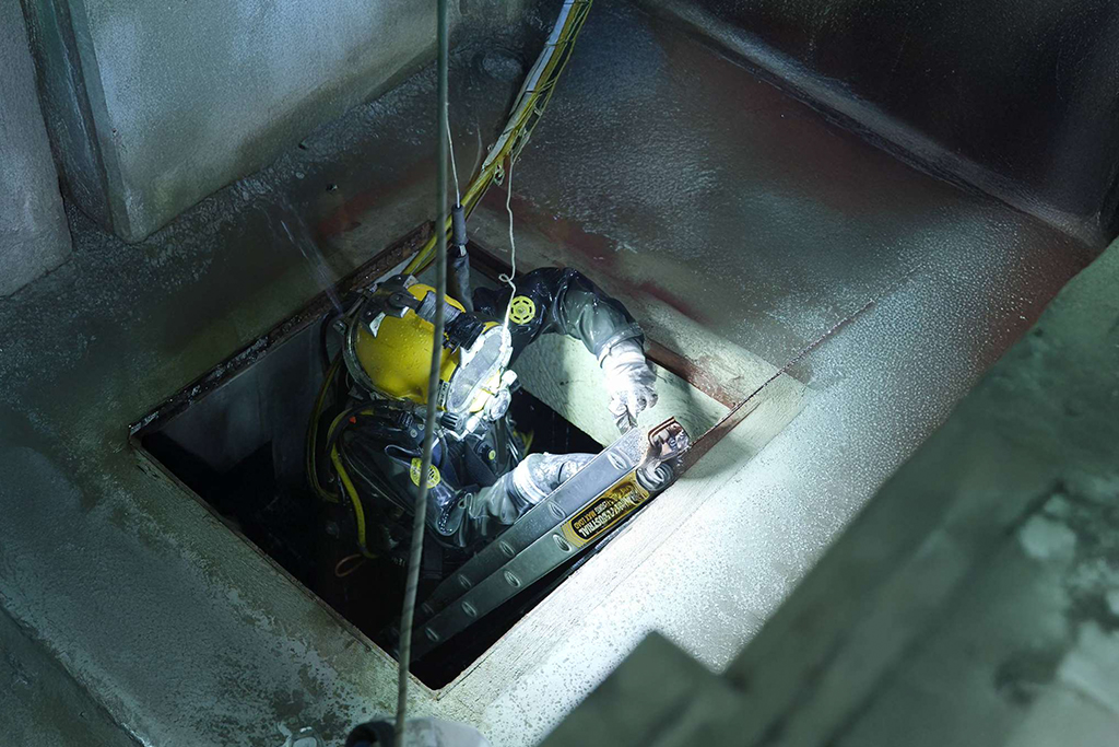 Alan cleans our wastewater pipes 