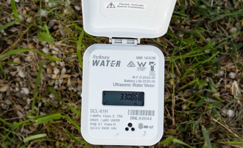 This closeup displays the reading on an HZ digital meter.