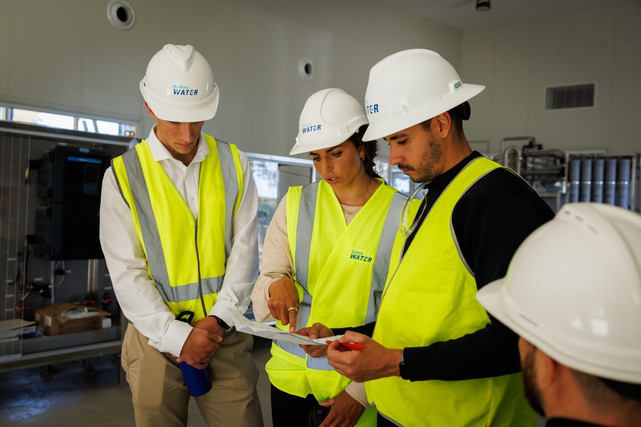 Jess fox taking a tour of the Purified Recycled Water discovery centre 