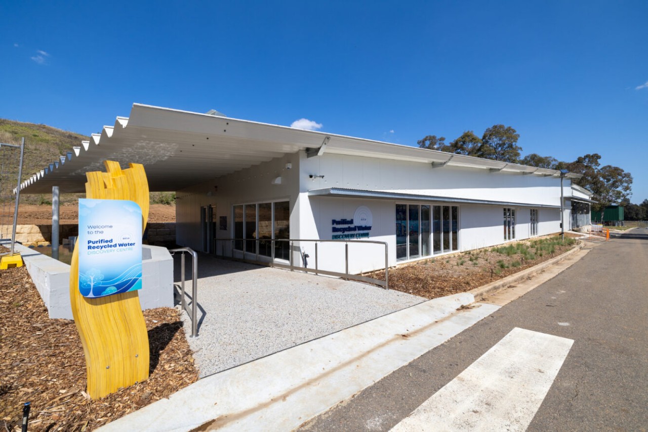 Exterior of the Purified Recycled Water Discovery Centre