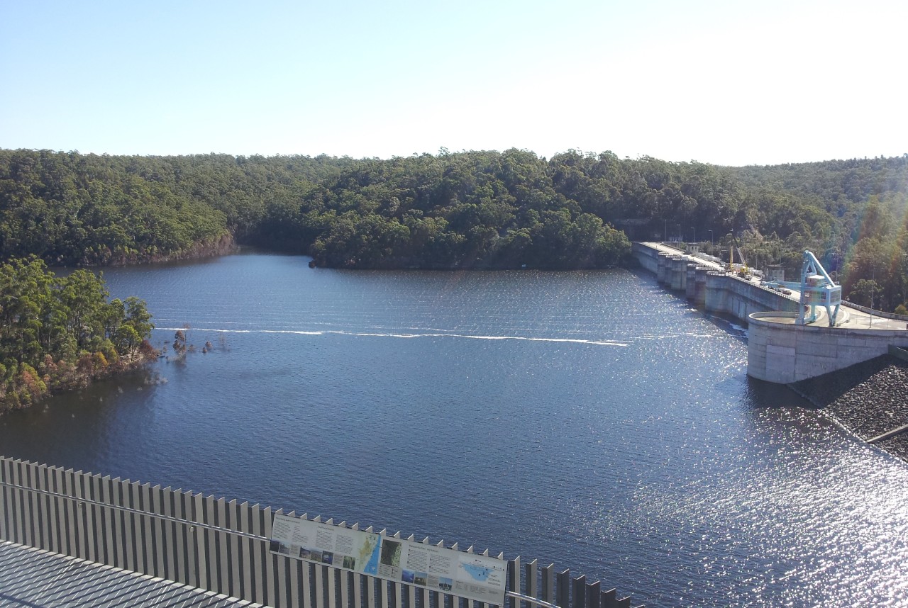 Warragamba dam in 2012