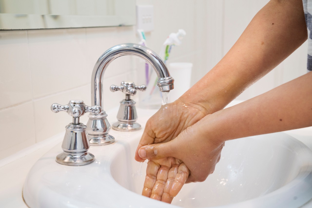 Washing your hands