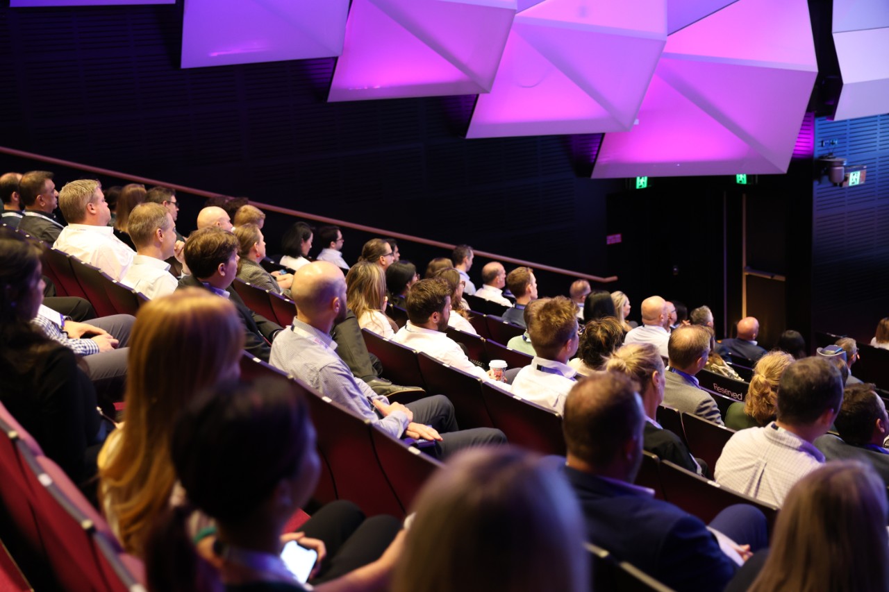 SWIF25 keynote crowd in viewing the stage
