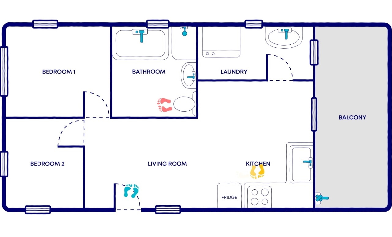 Water in home map