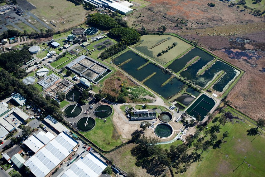 Aerial of Penrith Water Recycling Plant