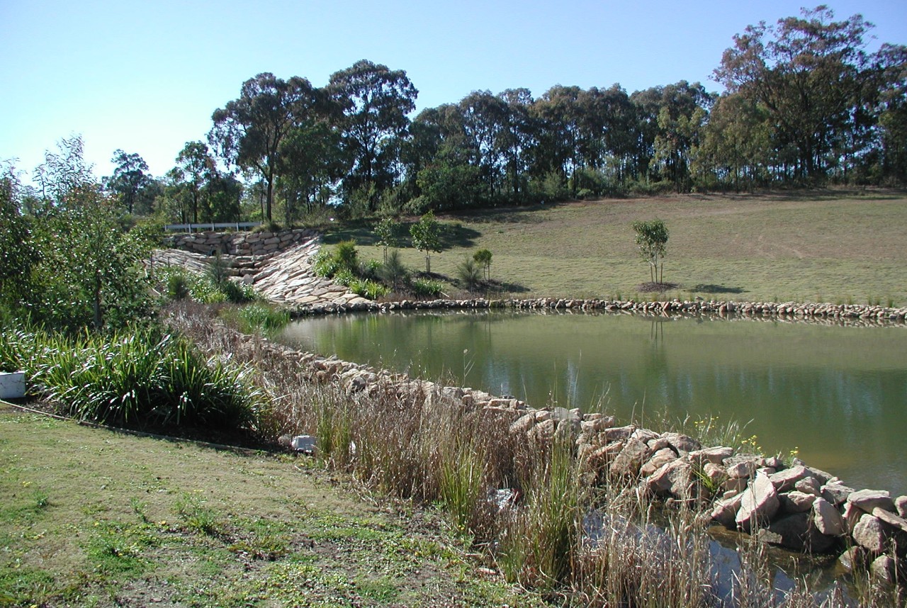 A sediment basin