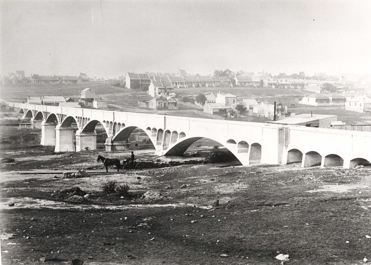 Aqueduct over Johnstons Creek in Glebe sending wastewater to Bondi.