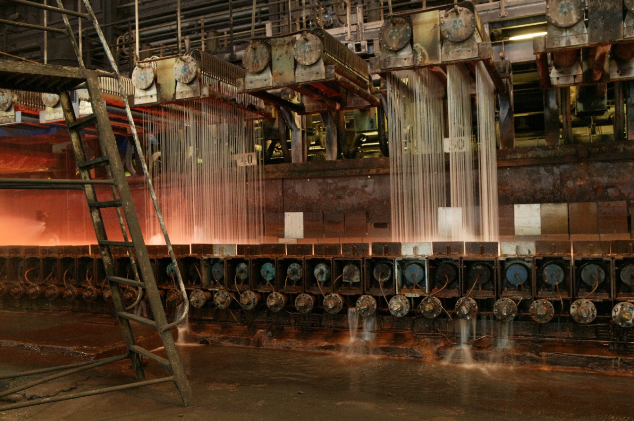 Cooling steel with recycled water