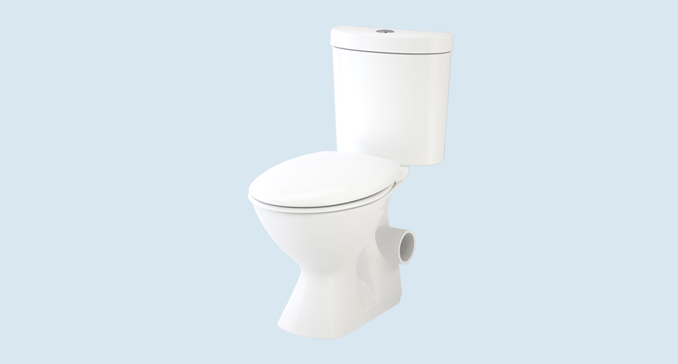 Caroma: Skew pan toilet