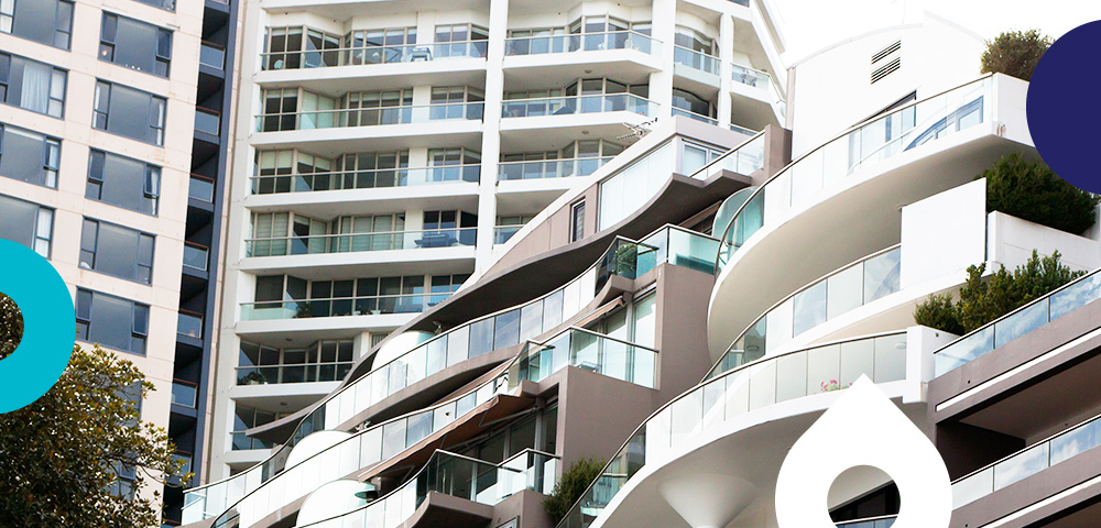 Highrise residential apartment buildings
